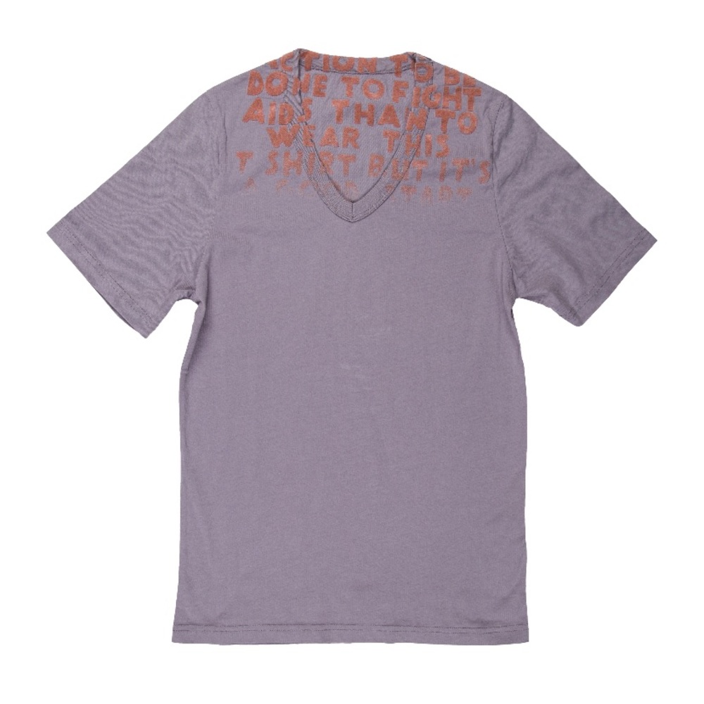 NEW Maison Margiela Aids Awareness purple T-shirt